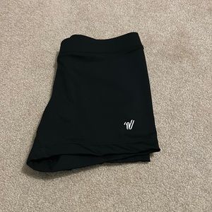 Varsity Spirit Black Athletic Shorts (Spandex)